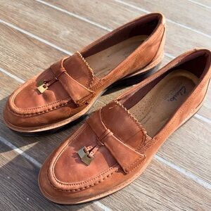 Clarks Tan and Brown Leather Footwear